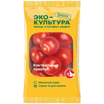 Томат коктейльный сливовидный подложка Экокультура 250г