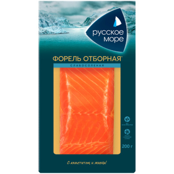 Форель слабосоленая филе-кусок Русское Море, 200г
