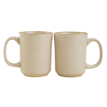 Набор кружек 2 шт SL Home Леггеро 8,5х10,5 см, бежевые 