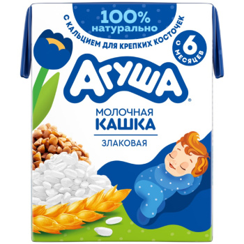 Каша Засыпайка Агуша Молочно-злаковая 1,8% 190мл