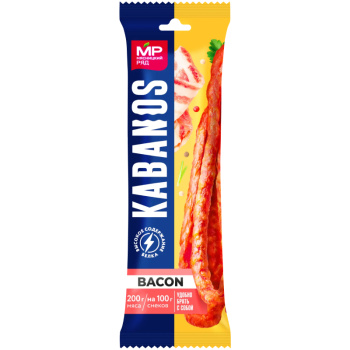 Колбаски сырокопченые Kabanos Bacon Мясницкий ряд, 60г