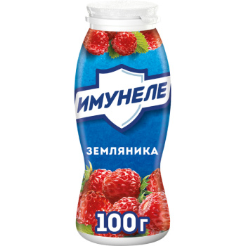 Кисломолочный напиток Имунеле NEO с соком земляника 1,2%, 100г