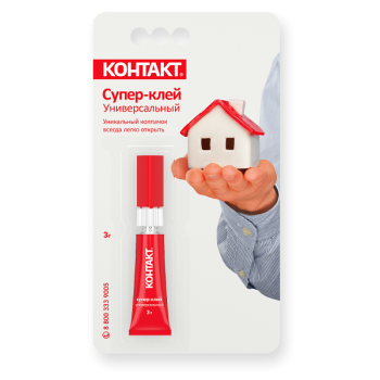 Супер-клей КОНТАКТ 3г блист КМ