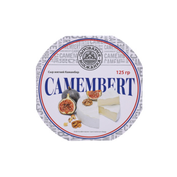 Сыр Камамбер мягкий с белой плесенью 125г БЗМЖ ООО Сыроварня Волжанка