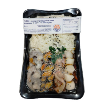 Удон с морепродуктами и соусом Унаги Быстро из Моря ООО Серената, 540г