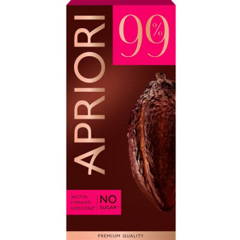 Шоколад горький Apriori какао 99%, 85г