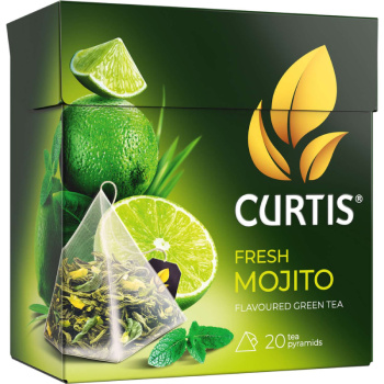 Чай черный Curtis Fresh Mojito в пирамидках, 20х1.7г