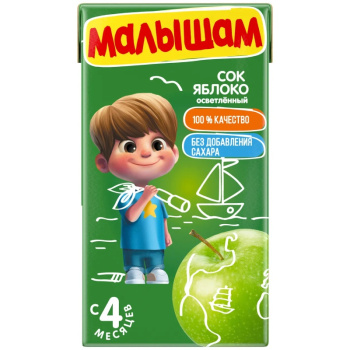 Сок ФН Малышам Яблоко освет 125мл
