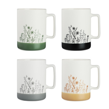 MILLIMI Нежность Кружка 400мл, фарфор, 4 дизайна