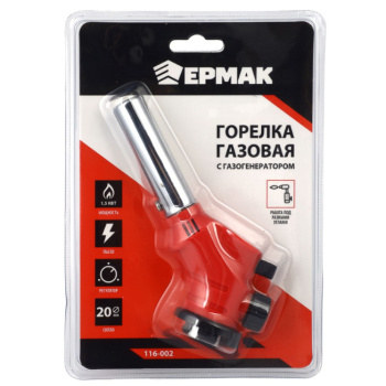 Горелка газовая к балон с цанг.захв сист.подогр широк.сопло 12х4х11,5см 116-002