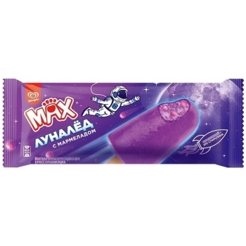 Лед MAX со вкусом земляники с мармеладом бабл-гам БЗМЖ, 60г