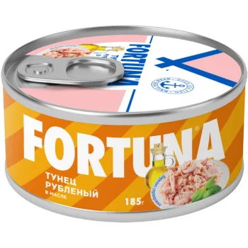 Тунец рубленый в масле, Fortuna, 185г