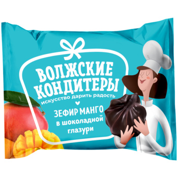 Зефир Манго в шоколадной глазури 30г Волжские кондитеры