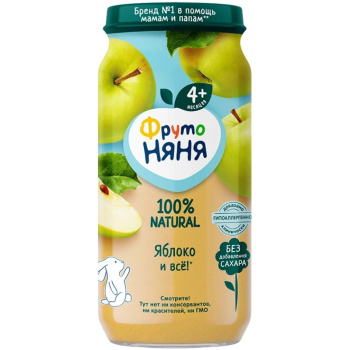 Пюре ФН 250г Яблоко натуральное