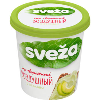 Сыр творожный Sveza с авокадо 60% БЗМЖ, 150г 