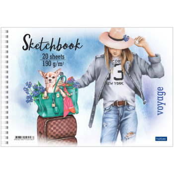 Альбом для рисования Happy time SketchBook А4 190г кв.м 20 листов