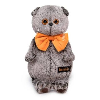 Мягкая игрушка Кот Басик в галстуке-бабочке, 30см