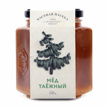 Мед натуральный, Частная пасека, таёжный, 250г