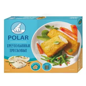 Треугольники тресковые в панировке Polar, 300г