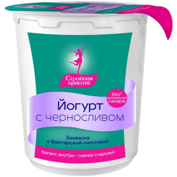 Йогурт Вятушка Чернослив без сахара 3,8% 180г 