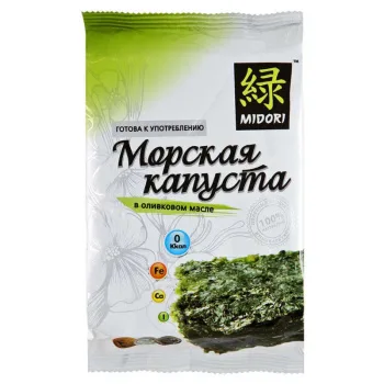 Морская капуста обжаренная в оливковом масле, 5г