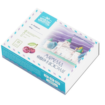 Мармелад Вишня в шоколадной глазури 220г ПУ Волжские кондитеры