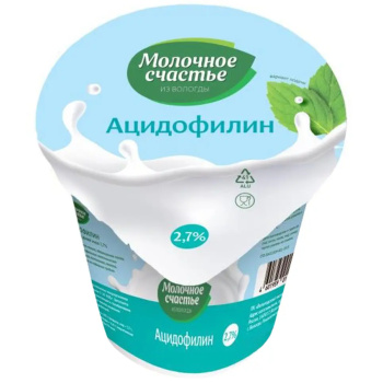 Ацидофилин Вологда 2,7% БЗМЖ, 0,2л