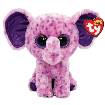 Мягкая игрушка Ева фиолетовый слоник, 15 см