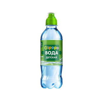 Вода питьевая Черноголовка Gipopo негазированная, детское питание, 0,33л 