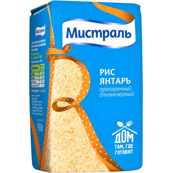 Рис Янтарь Мистраль 900г