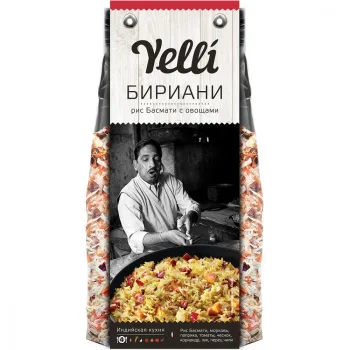 Рис Басмати Yelli с овощами Бариани, 250г