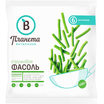 Фасоль стручковая Планета Витаминов Едим Дома 400г
