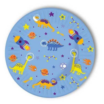 Бумажные тарелки Динозавры, 6 штук, 18 см