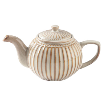 Чайник заварочный Доляна Винтаж бежевый, 1100 мл 