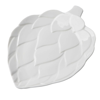 Тарелка Артишоки белая, 20х17см