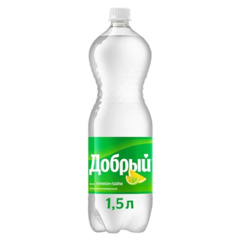 Напиток Добрый лимон-лайм, газированный, 1,5л