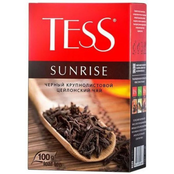 Чай черный крупнолистовой Tess Sunrise 100г