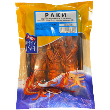 Раки в.м в рассоле Funny Fish с.м, 220г