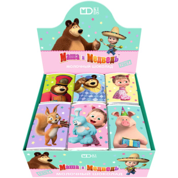Шоколад молочный Монетный двор Маша и медведь, 12г