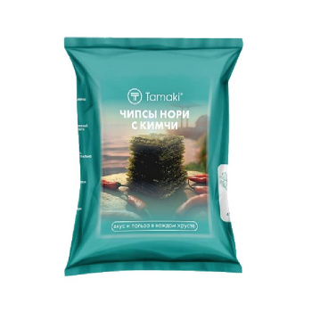 Сушеная морская капуста Tamaki, обжаренная в кунжутном масле со вкусом кимчи, 4г