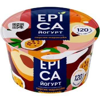 Йогурт Epica гранат-малина 4,8% БЗМЖ, 130г