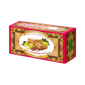 Пастила Белёвская с брусникой без сахара, 100г