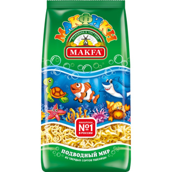 Макаронные изделия Макфа Макфики Подводный мир 250г
