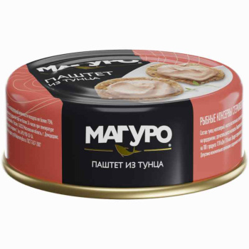 Паштет из тунца желтоперого, Магуро, 90г