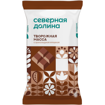 Творожная масса Северная Долина с шоколадной крошкой особая, 180г