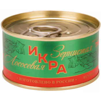Икра лососевая Тунгутун зернистая, 1-й сорт, 140г