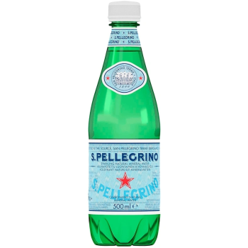 Вода S Pellegrino 0,5л минеральная природная газ пэт
