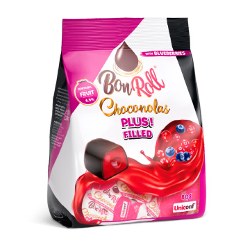 Конфеты Bon Roll Лесные ягоды в темном шоколаде, 80г
