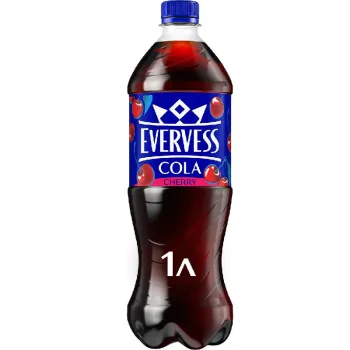 Напиток безалкогольный Evervess Cola Cherry газированный, 1л