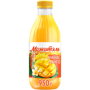 Напиток сывороточный Мажитэль J7 с соком ананас-манго, 950г